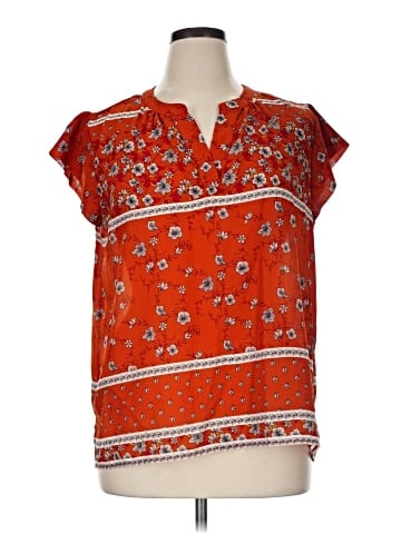 Liz Claiborne Short Sleeve Blouse (view 1)
