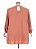 BLOOMCHIC 100% Polyester Orange 3/4 Sleeve Blouse Size 26 - photo 2