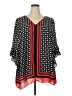 Avenue 100% Polyester Black 3/4 Sleeve Blouse Size 18 - photo 1