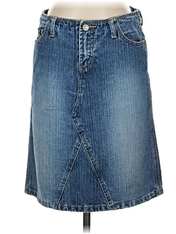 Squeeze Denim Skirt (view 1)