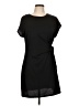 Spense Solid Black Casual Dress Size L - photo 1