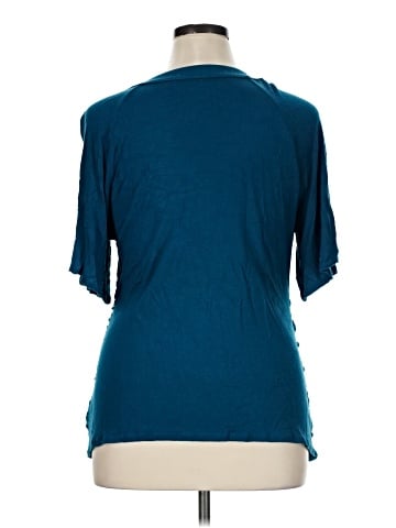 INC International Concepts Short Sleeve Blouse (view 2)