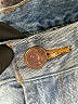 BDG 100% Cotton Hearts Blue Jeans Size 26 waist - photo 7