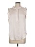 DKNY 100% Polyester Ivory Sleeveless Blouse Size M (estimated) - photo 1