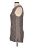Ella Moss Tweed Brown Sweater Vest Size L - photo 5