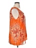 CAbi 100% Polyester Orange Sleeveless Blouse Size XL - photo 4