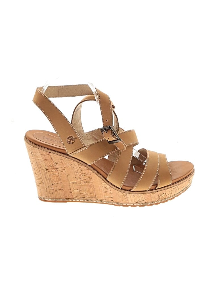 Pre-owned Timberland Wedges In Tan