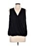 Halogen 100% Polyester Black Sleeveless Blouse Size L - photo 1