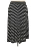 Faded Glory Chevron-herringbone Black Casual Skirt Size 4X - photo 1