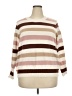 Love Change 100% Polyester Stripes Brown Pullover Sweater Size 2X - photo 1