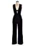 WAYF 100% Polyester Solid Black Jumpsuit Size 8 - photo 1