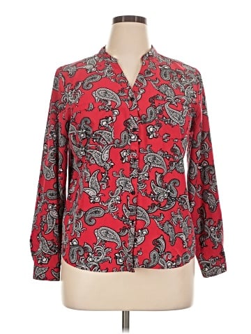 NY Collection Long Sleeve Blouse (view 1)