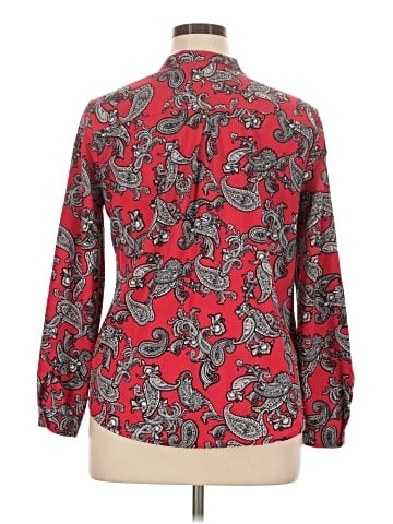 NY Collection Long Sleeve Blouse (view 2)