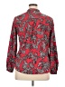 NY Collection Paisley Red Long Sleeve Blouse Size XL (petite) - photo 2