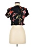 Leith 100% Rayon Black Short Sleeve Blouse Size M - photo 2