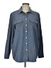 Lands' End Blue Long Sleeve Blouse Size L - photo 1