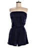 CW Classics 100% Polyester Solid Blue Romper Size M - photo 1