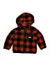 DKNY 100% Polyester Plaid Orange Fleece Jacket 12-18 MO / 18 MO - photo 1