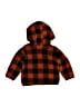 DKNY 100% Polyester Plaid Orange Fleece Jacket 12-18 MO / 18 MO - photo 2