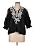 Maeve Black 3/4 Sleeve Blouse Size L - photo 1