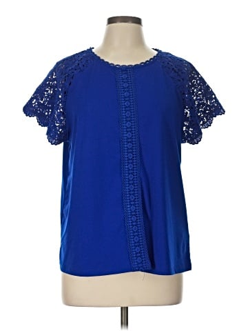 Cable & Gauge Short Sleeve Blouse (view 1)