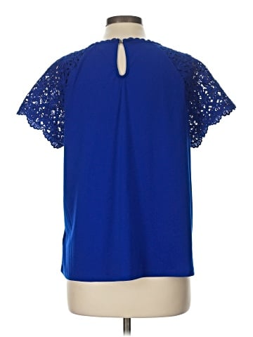 Cable & Gauge Short Sleeve Blouse (view 2)