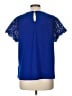 Cable & Gauge Blue Short Sleeve Blouse Size L - photo 2