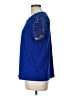 Cable & Gauge Blue Short Sleeve Blouse Size L - photo 5
