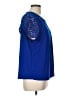 Cable & Gauge Blue Short Sleeve Blouse Size L - photo 4