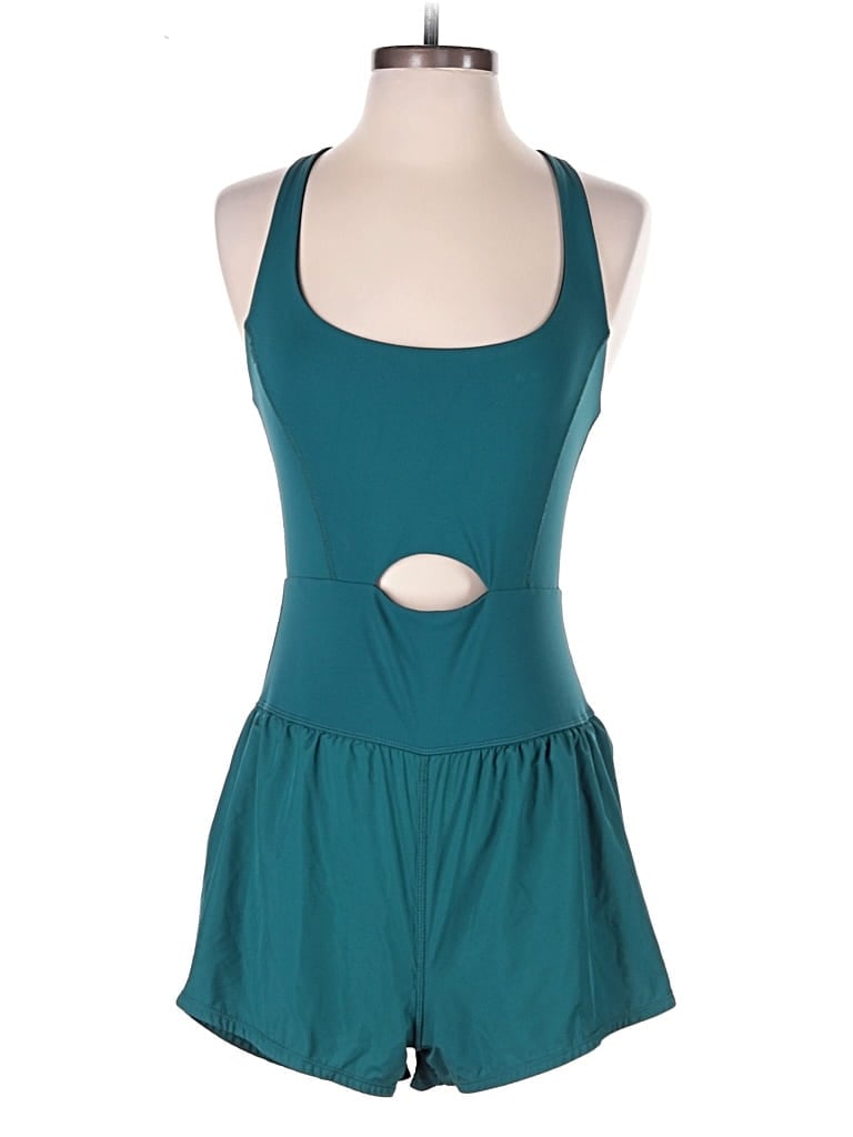 Pre-owned Fp Movement Romper In Teal