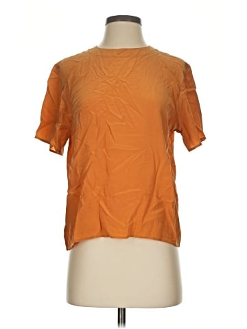 Silkland Short Sleeve Silk Top (view 1)