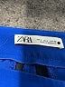 Zara 100% Polyester Solid Blue Shorts Size L - photo 3