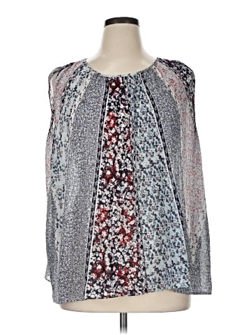 Rose + Olive Sleeveless Blouse (view 1)