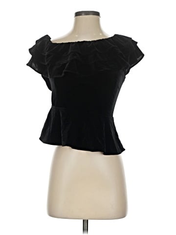 Aqua Short Sleeve Blouse (view 1)