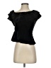 Aqua Black Short Sleeve Blouse Size XS - photo 1