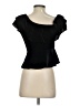 Aqua Black Short Sleeve Blouse Size XS - photo 2