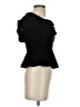 Aqua Black Short Sleeve Blouse Size XS - photo 4
