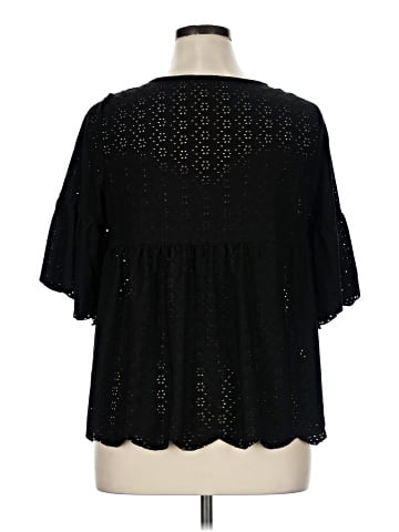 Shein Curve Short Sleeve Blouse (view 2)