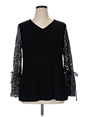 Susan Graver Long Sleeve Blouse (view 1)