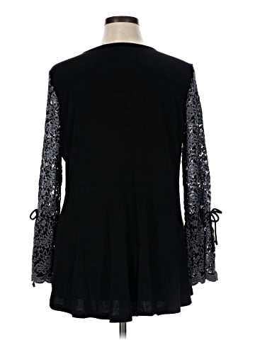 Susan Graver Long Sleeve Blouse (view 2)