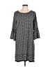 Max Studio Print Gray Casual Dress Size L - photo 1