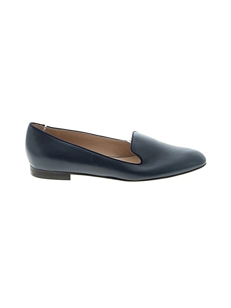 Pre-owned Lafayette 148 Flats In Blue