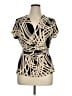 Marc Bouwer Gold Short Sleeve Blouse Size XL - photo 1