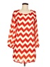 Sugarlips Chevron-herringbone Orange Casual Dress Size M (estimated) - photo 1