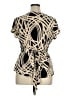 Marc Bouwer Gold Short Sleeve Blouse Size XL - photo 2