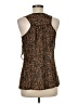 Mine 100% Polyester Brown Sleeveless Blouse Size M - photo 2