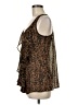 Mine 100% Polyester Brown Sleeveless Blouse Size M - photo 5