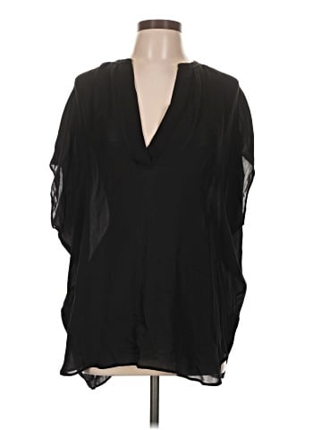 Vince. 3/4 Sleeve Silk Top (view 1)