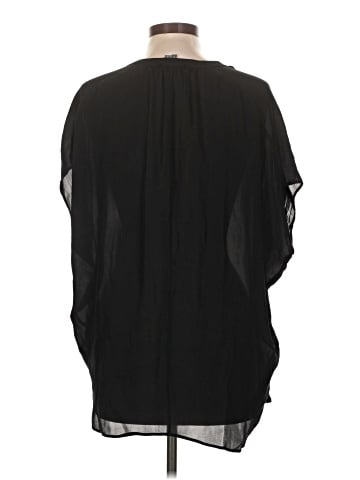 Vince. 3/4 Sleeve Silk Top (view 2)