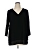 MICHAEL Michael Kors 100% Polyester Black 3/4 Sleeve Blouse Size 1X - photo 1